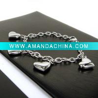 Wholesale heart stainless steel bracelet