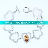 Wholesale Heart Crystal Bracelet