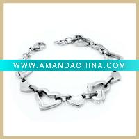 Wholesale fashion heart lock bangle bracelet