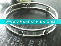 Wholesale silver fashion MULTI HEART DOUBLE RING BRACELET/BANGLE