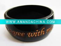 Wholesale black resin balance bangle