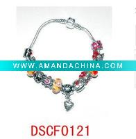 Wholesale pretty silver plating bead bracelet