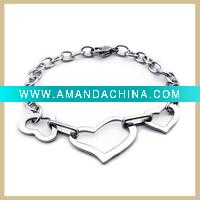Wholesale 2011 heart-shaped stainless steel bracelet