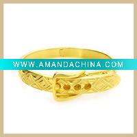 Wholesale 2011 stainlesss steel golden bangle