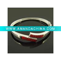 Wholesale Rhodium plated bangle,925 silver bands manufacturer,OEM welcome