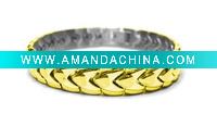 Wholesale Magnetic Stainless Steel Bracelet in Gold Plating