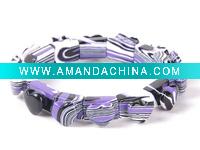 Wholesale heart purple malachite hand chains