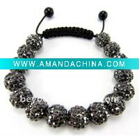 Wholesale Women's Shamballa 10mm CZ ball bracelet