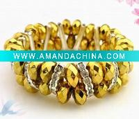 Wholesale 2011 Hot Sale Metal Bracelet with Diamond