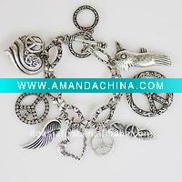 Wholesale toggle bracelets with charms