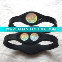 Wholesale New Design Energy Balance Silicone Bracelet/ Sports Wristband