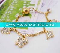 Wholesale 2011 Hot Sale Magnet Buckle Bracelet with Diamond