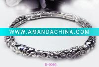 Wholesale 2011 morden vintage design fashion bangle jewelry engraved with decorative pattern antique silver stertch alloy bangle