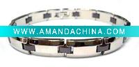 Wholesale 2011 Fashion stainless steel ceramic bracelet