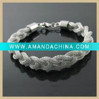Wholesale 2011 fashion stainless steel mesh bangle