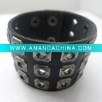 Wholesale design fashion leather bracelet ,Cow Leather Bracelet ,Personalized leather bracelet