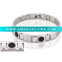 Wholesale fahsion magnetic men stainless steel bracelet