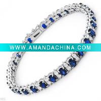 Wholesale 925 Sterling Silver Zircon Tennis Bracelets