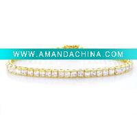 Wholesale Gold Vermeil Classic CZ Tennis Bracelet
