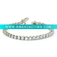Wholesale 925 Sterling Silver Zircon Tennis Bracelets