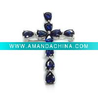 Wholesale 2010 Cross brooch! Wholesale 925 Sterling Silver brooch