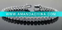 Wholesale 925 Silver Tennis Bracelet CH00417