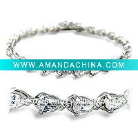 Wholesale 925 silver womens diamond tennis bracelets