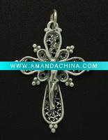 Wholesale sterling silver cross pendant
