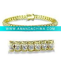 Wholesale Plated rhodium tennis bracelets jewelry