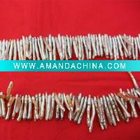 Wholesale A to AA Natural Color Biwa Stick Pearls