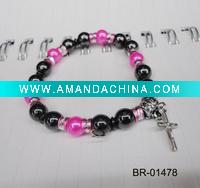 Wholesale Healthy cross pendant hematite bracelet