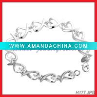 Wholesale cross heart bracelet