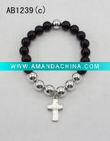 Wholesale BEAD bracelet WITH CROSS