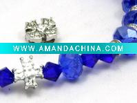 Wholesale Glass rosary bracelet