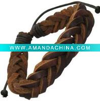 Wholesale leather beaded wrap bracelets