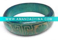Wholesale delicate carved wood bracelet