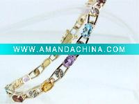 Wholesale Fashion gemstone jewelry, 925 Silver Bracelet
