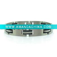 Wholesale Material: Pure TA 2 Titanium, or 316L stainless steel stainless steel braceletHealthcare Titanium bracelet