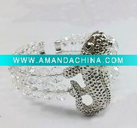 Wholesale 2011 Fashion crystal animal bangle