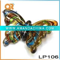 Wholesale 2011 hot fashion glass necklace big pendant