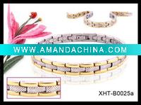 Wholesale 2012 hot sale female bracelet with germanium/ magnets /negative ion / FIR .. 4 in 1