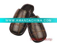 Wholesale men's leather slipper