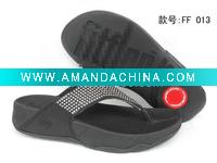 Wholesale 2011 men leather slipper