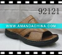 Wholesale leather slippers (men slippers)