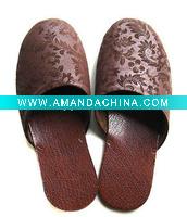 Wholesale leather indoor slipper
