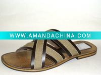 Wholesale Men's Leather Slippers
