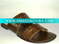 Wholesale Men's Leather Slippers