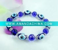 Wholesale best seller colorful beads evil eye/blue eye bracelet accept paypal