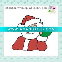 Christmas decoration gift,soft pvc window stick,the new design,manufacturer selling.