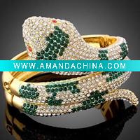 Wholesale Sparkling Crystal Snake Bracelet